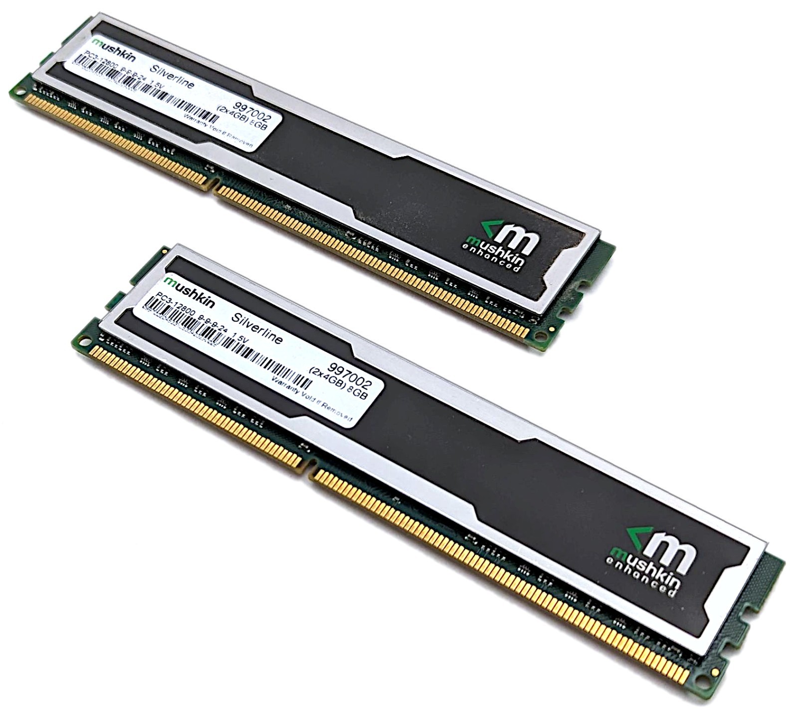 Mushkin Silverline 8GB Kit (2x4GB) PC3-12800 DDR3-1600 Desktop RAM DIMM 997002