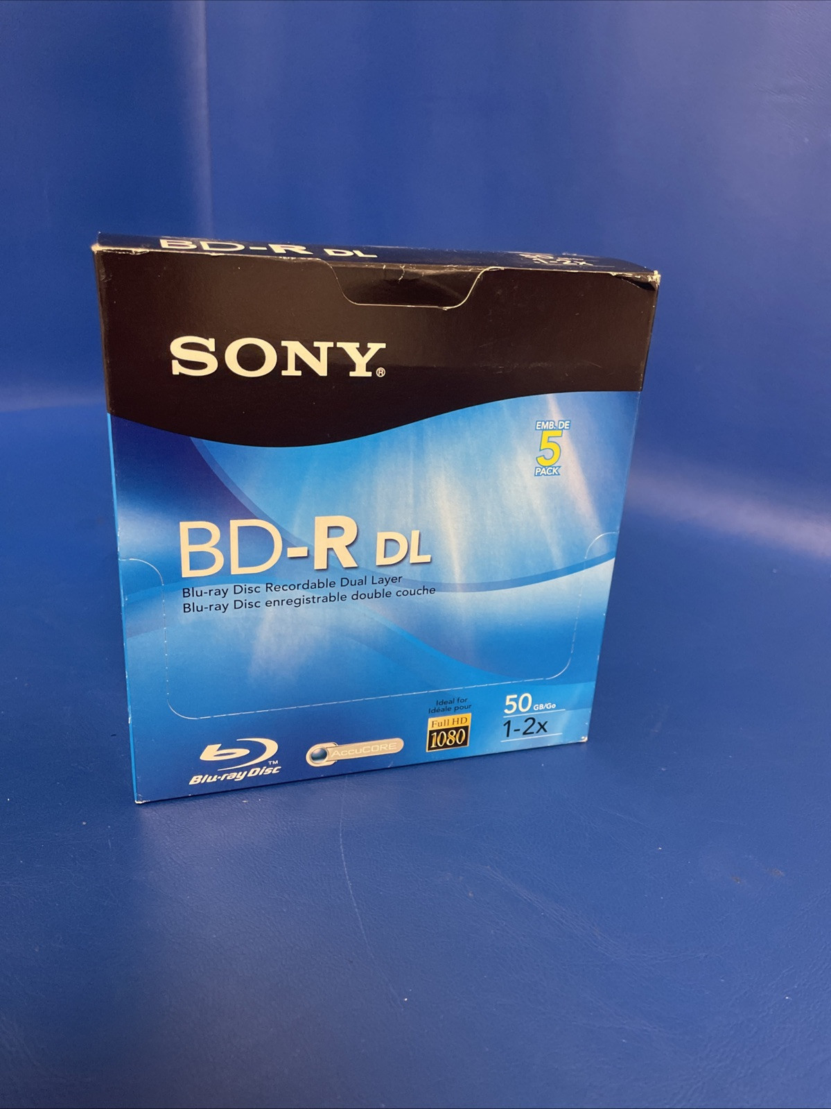 SONY 50GB BD-R DLBLU-RAY Disc RECORDABLE DUAL LAYER  5pack