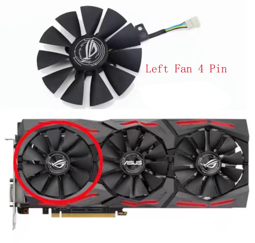 For Asus Raptor RX580/480 GTX1080Ti/1080/1070Ti/1070/1060 Graphics Card Fan New