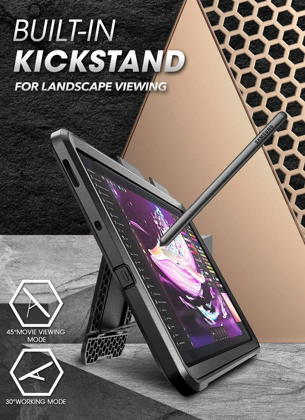 SUPCASE for Samsung Galaxy Tab S6 Lite 10.4 inch, Screen Case Shockproof Cover
