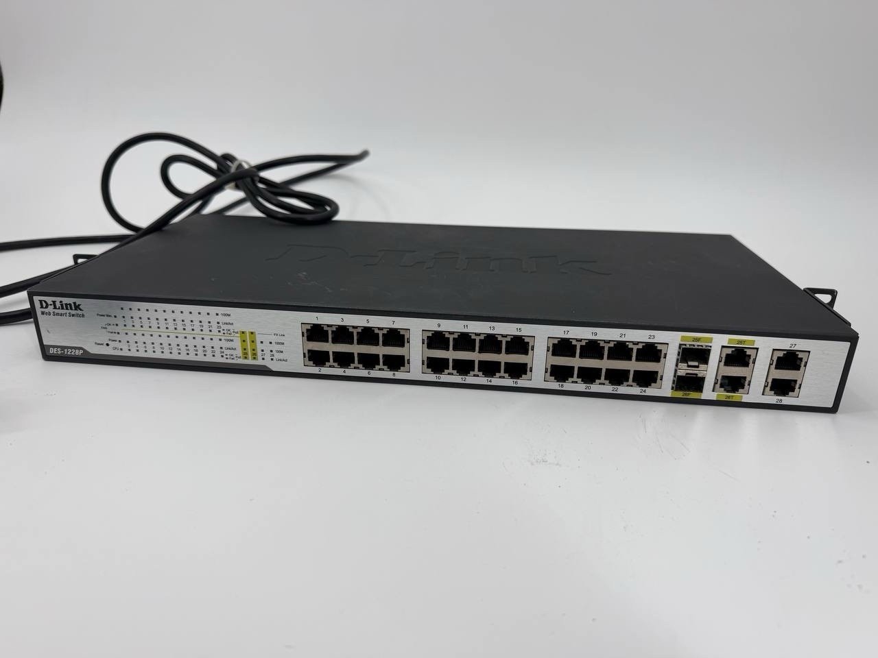 D-Link DES-1228P 28-Port Web Smart PoE Ethernet Switch Rackmount