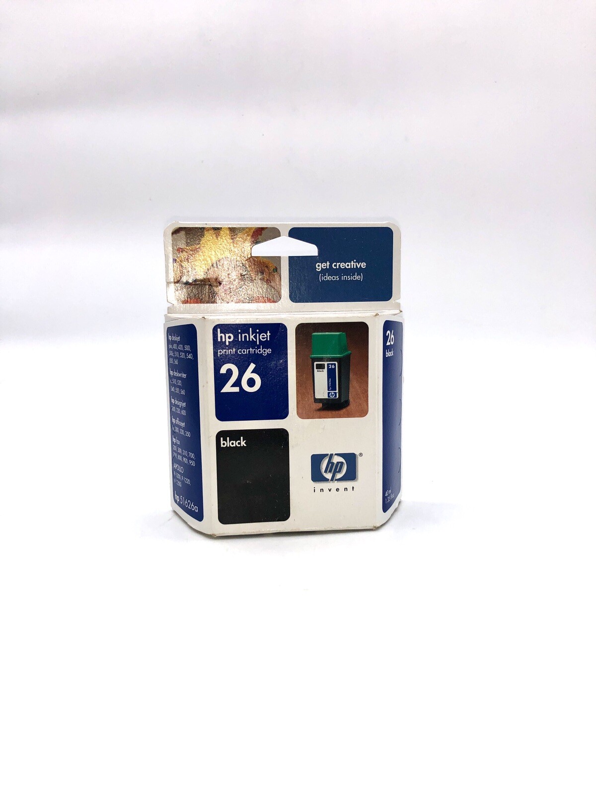 HP 26 51626A Black Print Cartridge Sealed INK