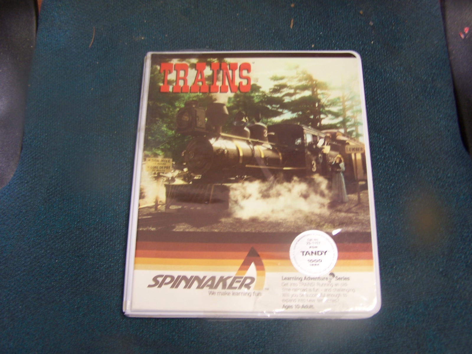 CLEARANCE - Vintage Spinnaker Trains software for Tandy 1000 PC or IBM PCt - NOS