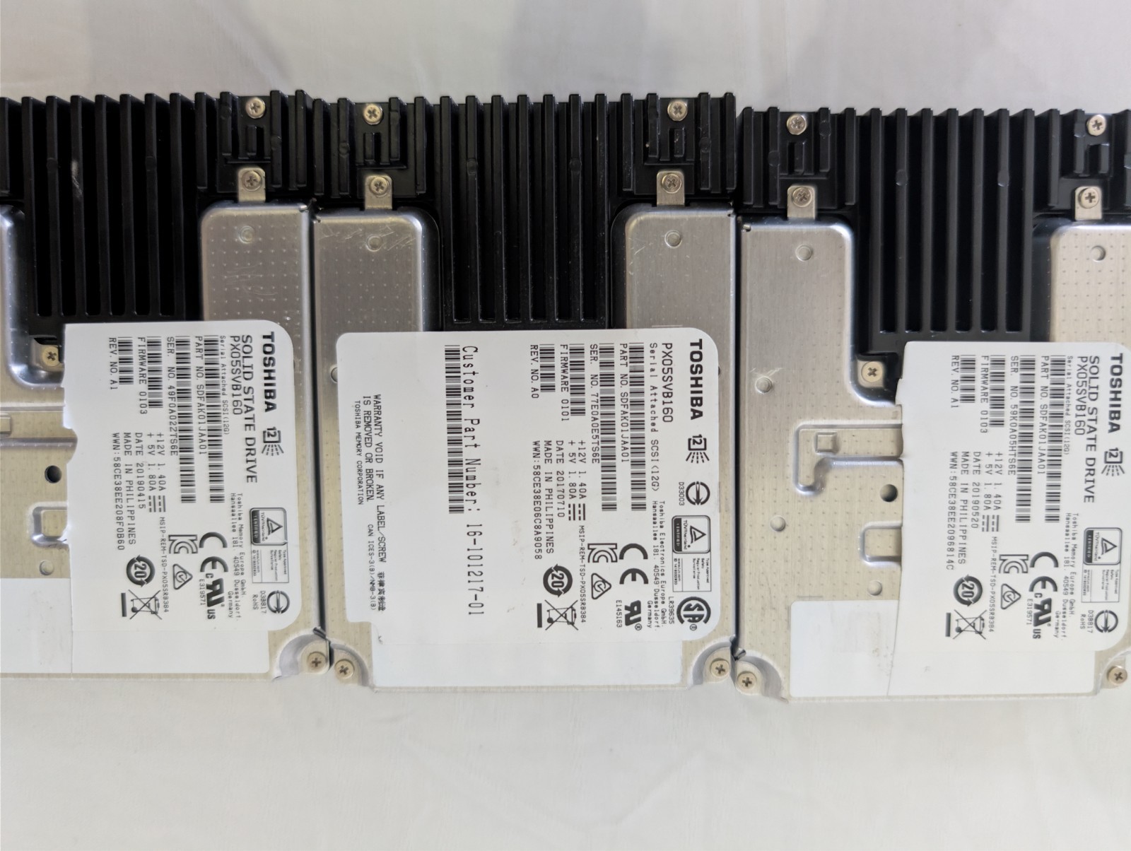 Toshiba PX05SVB160 1.6TB SAS 12GB/S 2.5" Enterprise SSD SDFAK01JAA01