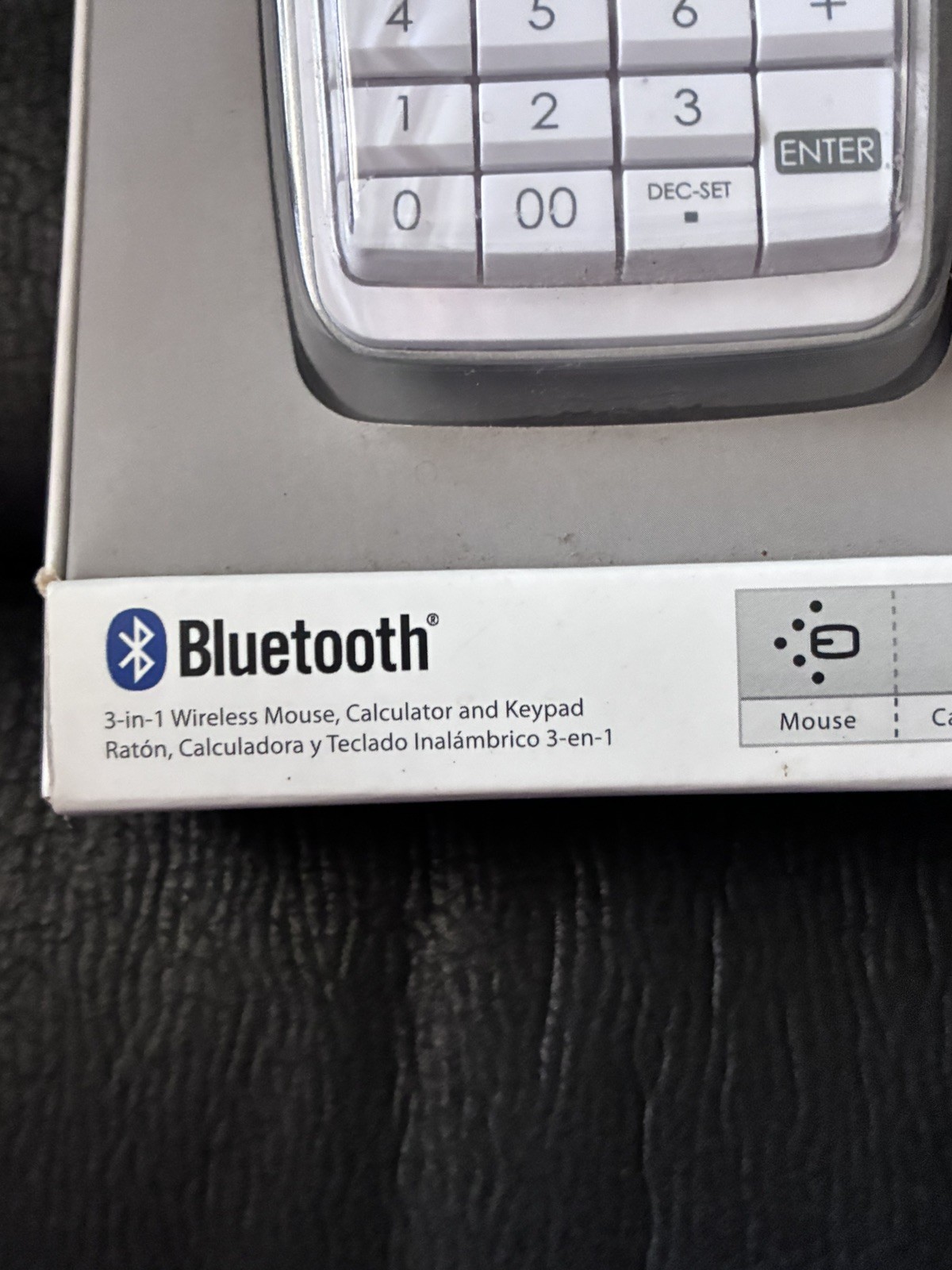 NEW Canon Bluetooth 3-in-1 Wireless Mouse, Calculator, Keypad White X Mark 1 M