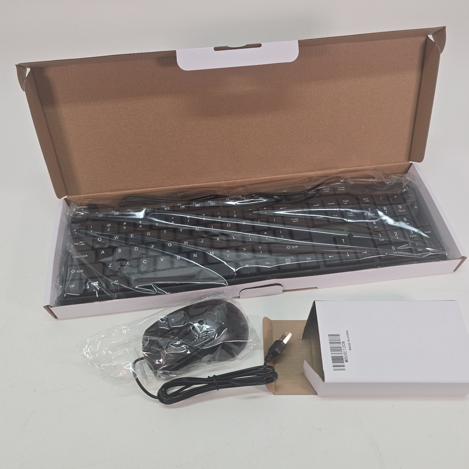 STG Skytech Global USB Wired Keyboard PCKB12CN & Mouse MOUSE12CN