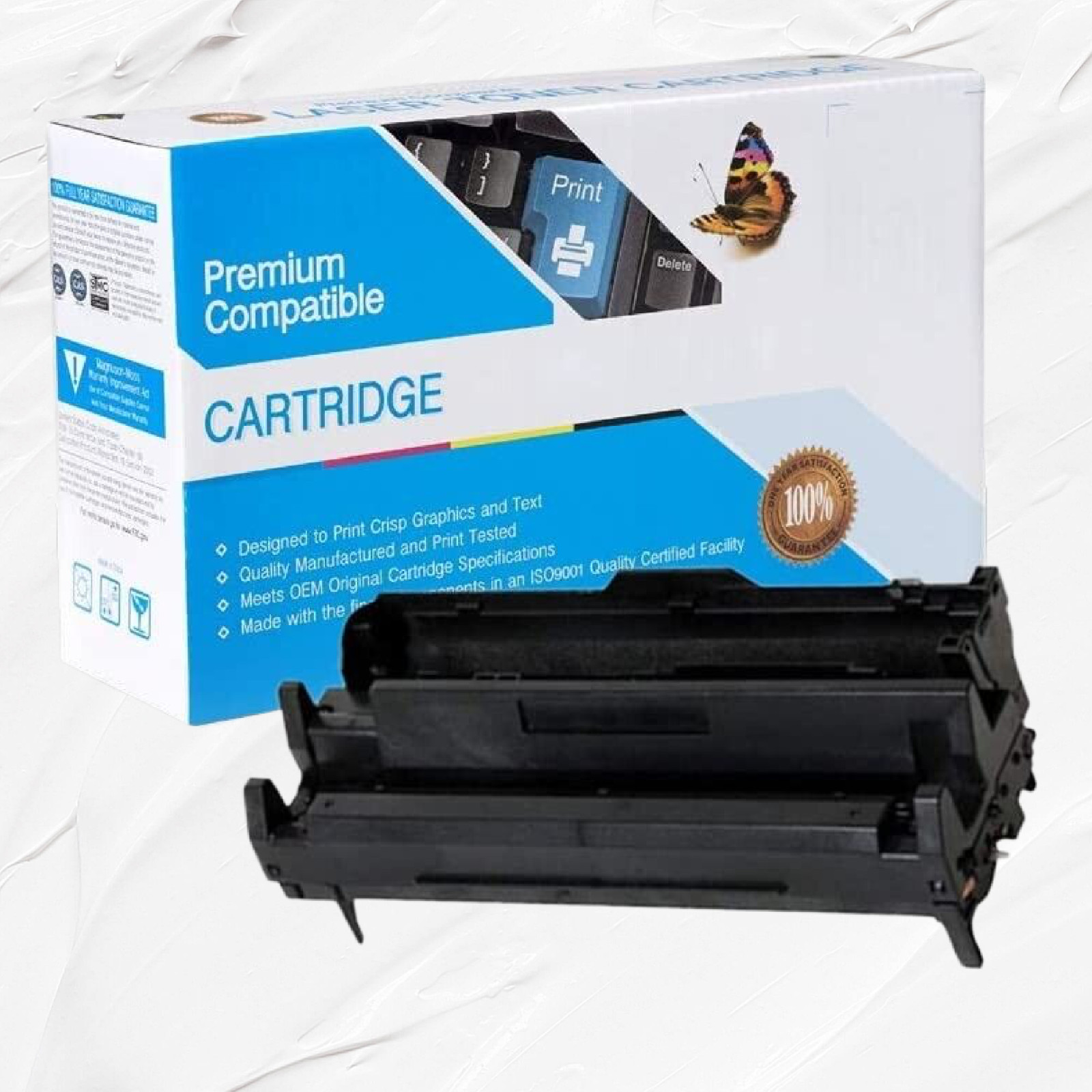 44574301 OKI Data Compatible 30K High-Yield Black Drum Unit Cartridge For B411d