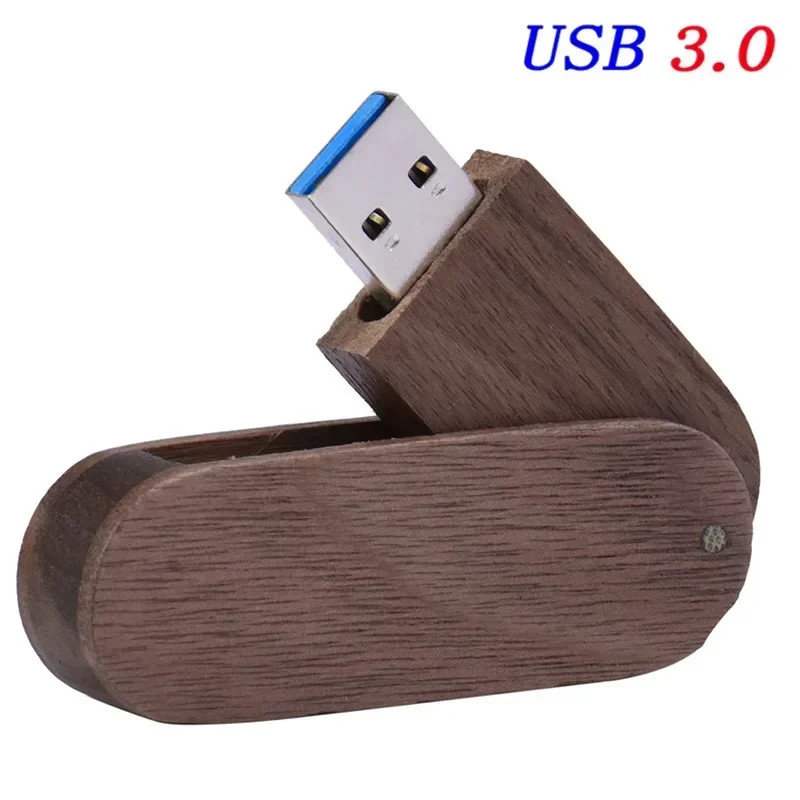 USB 3.0 Free Custom Logo Wooden USB Flash Drive 64GB Memory Stick 128GB 32GB 4GB
