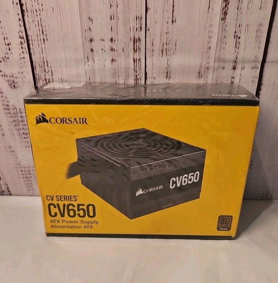 New Sealed Corsair CV650 Power Supply 650W 80 Plus Bronze(CP-9020236-NA)