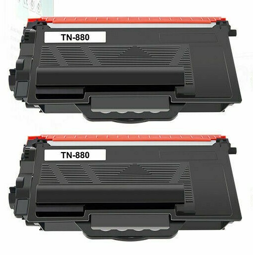 2PK LXTEK BRAND TN880 Black Toner Compatible for Brother  HL-L6400DW MFC-L6700DW