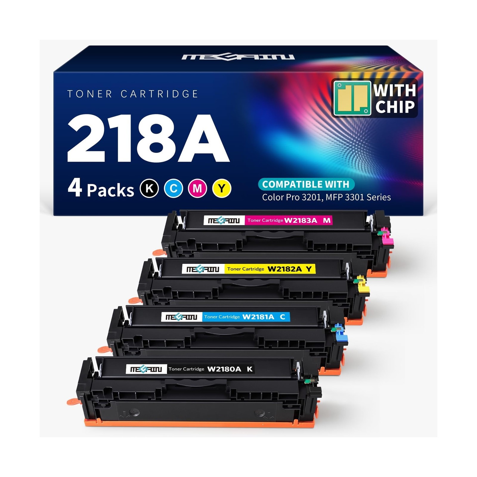 218A Toner Cartridges with Chip | Compatible Replacement for HP 218A W2180A W...