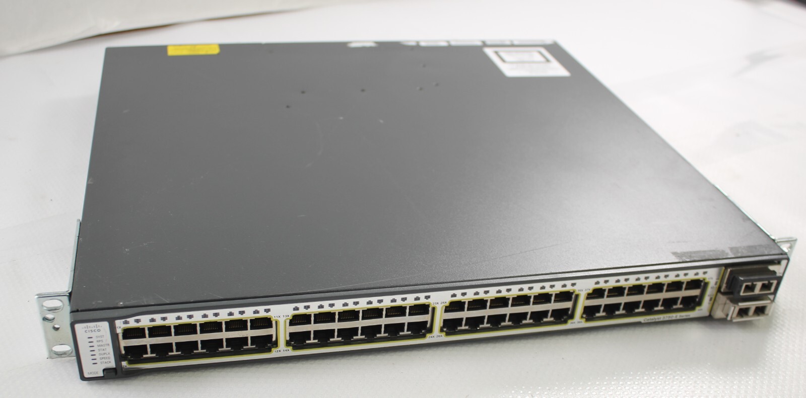 Cisco Catalyst 3750E WS-C3750E-48TD-S 48 Port Gigabit Switch 2*10Gb optic Tested