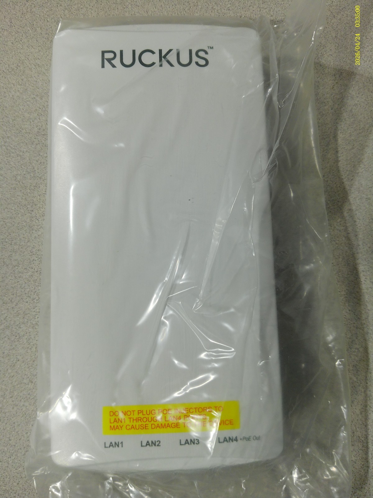Ruckus, 9U1-H550-US00, Wall-Mounted Wi-Fi 6 2x2:2 Indoor Access Point
