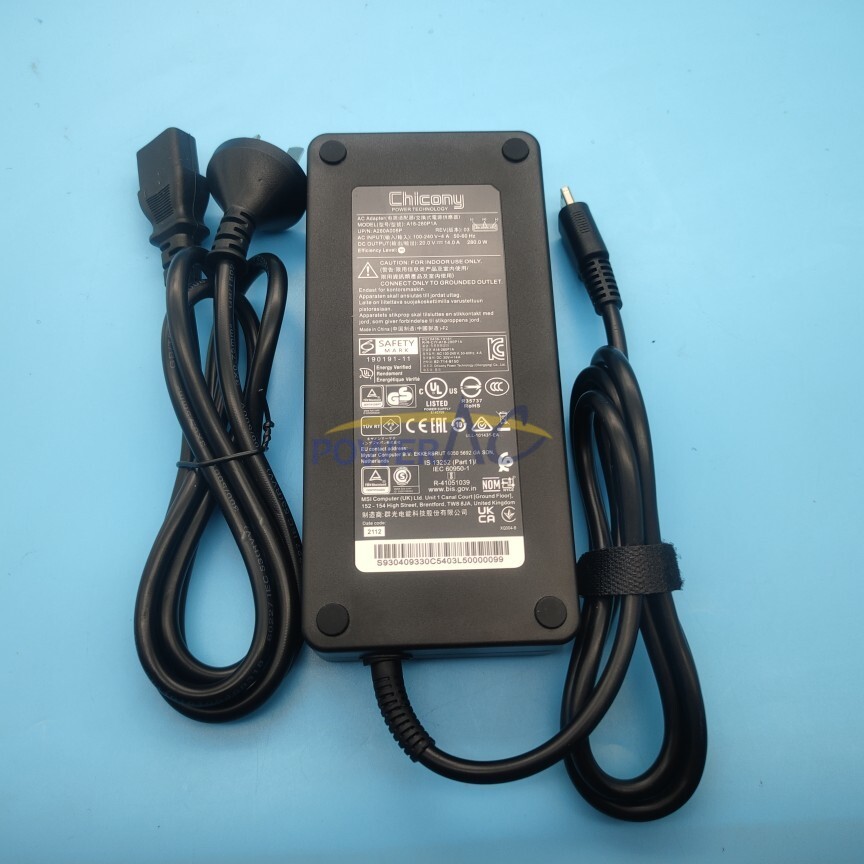 OEM 280W 20V 14A Laptop Charger for MSI GE66 Raider (Intel 10th Gen)GeForce RTX