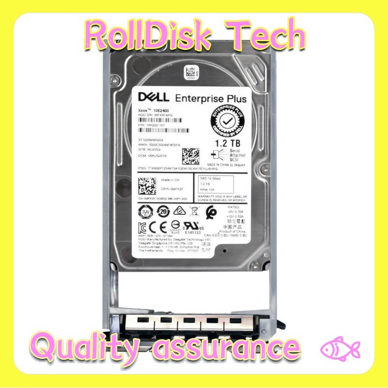 New Dell 1.2TB 10K 12G 2.5" SAS HDD MFK2F for PS4100 PS6100 SCV2020 SC4020