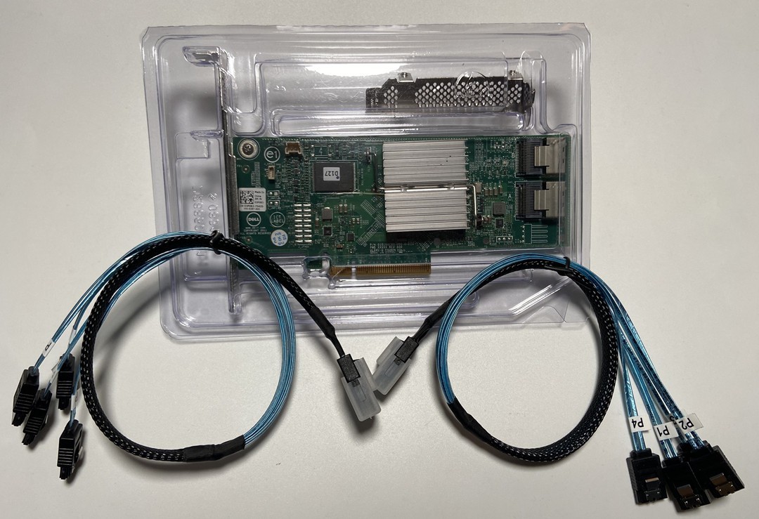 Dell H310 6Gbps SAS HBA = (LSI 9211-8i) P20 IT Mode FreeNAS UnRAID w/2*8087 SATA