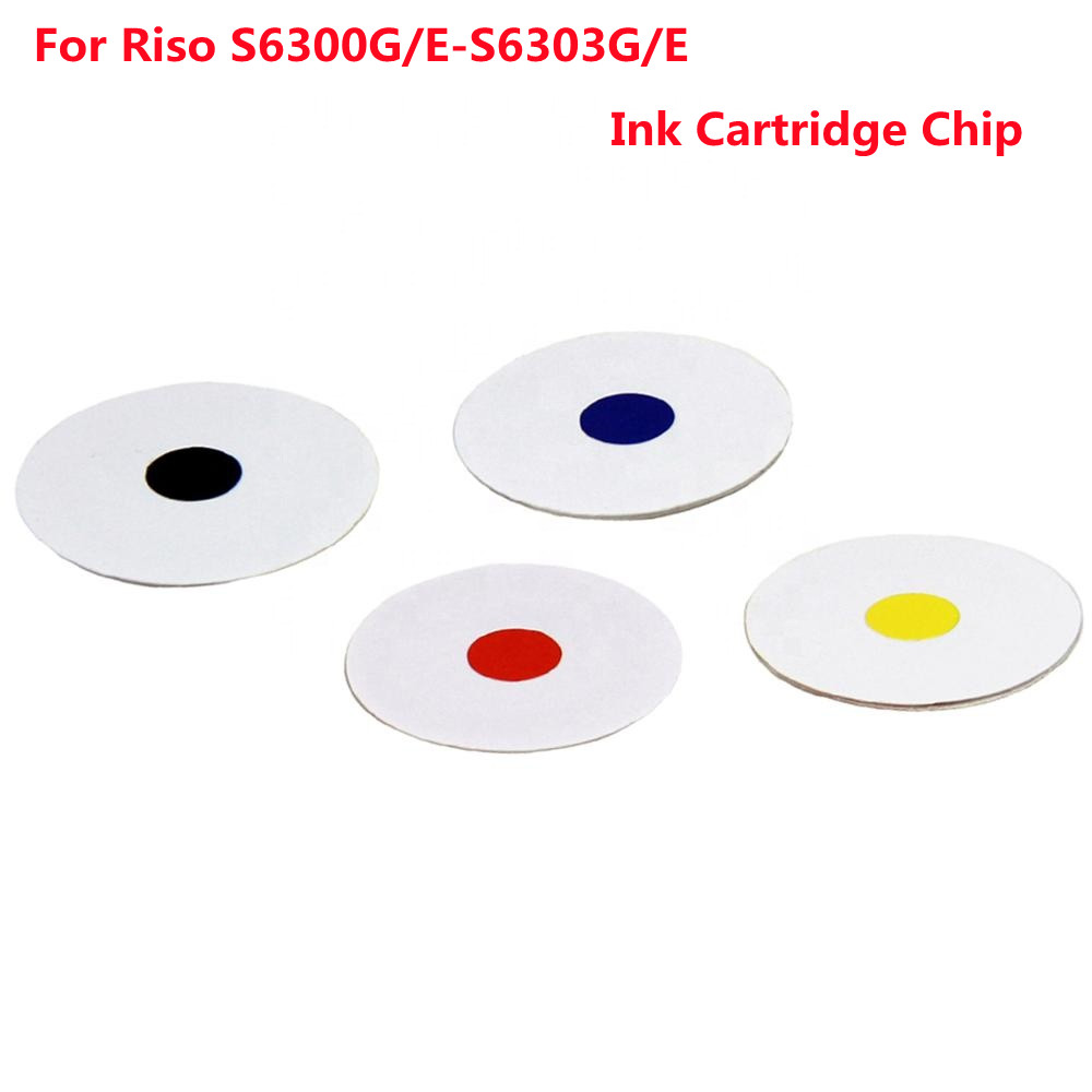 4PC Ink Cartridge Chips for Riso Comcolor 3050 7050 9050 S-6300G/E- S-6303G/E
