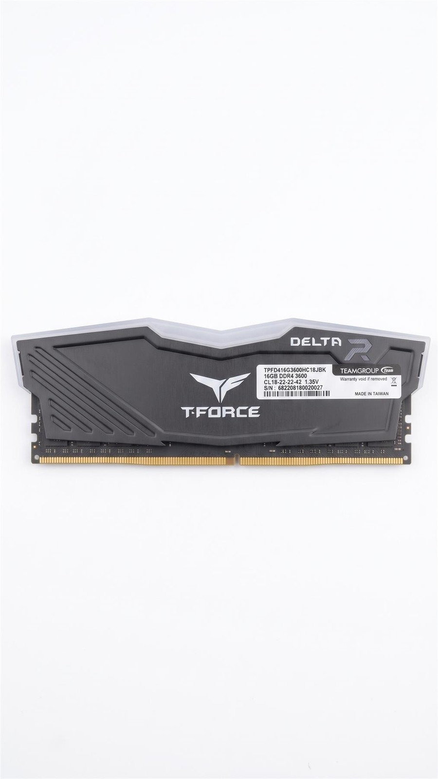 T.Force TF3D416G3600HC18JBK DDR4 16GB (1x16GB) UDIMM Desktop Memory 3600MHz