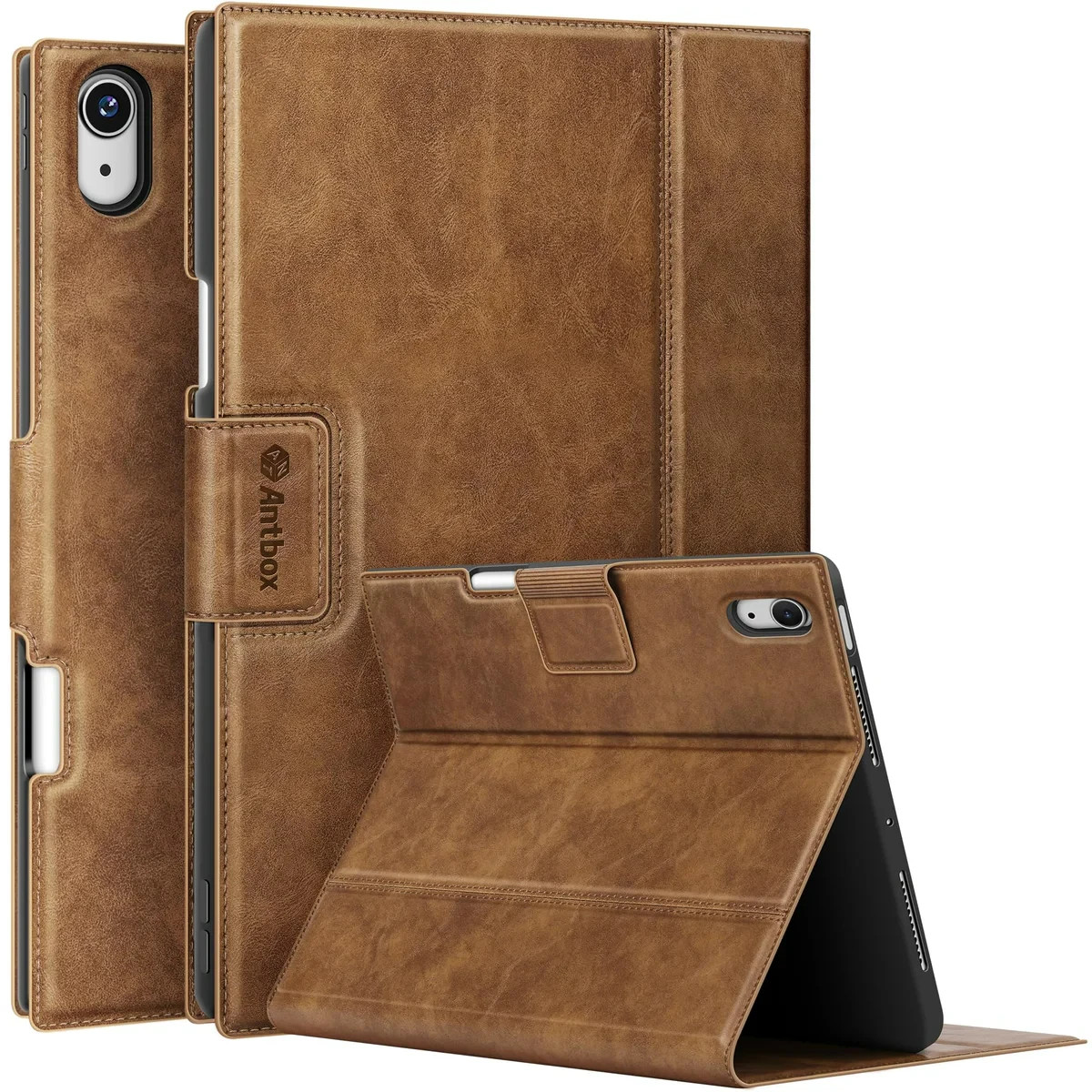 Antbox Case for iPad Air 13 Inch 2026 M4 /2025 M3/2024 M2, Premium Vegan Leather
