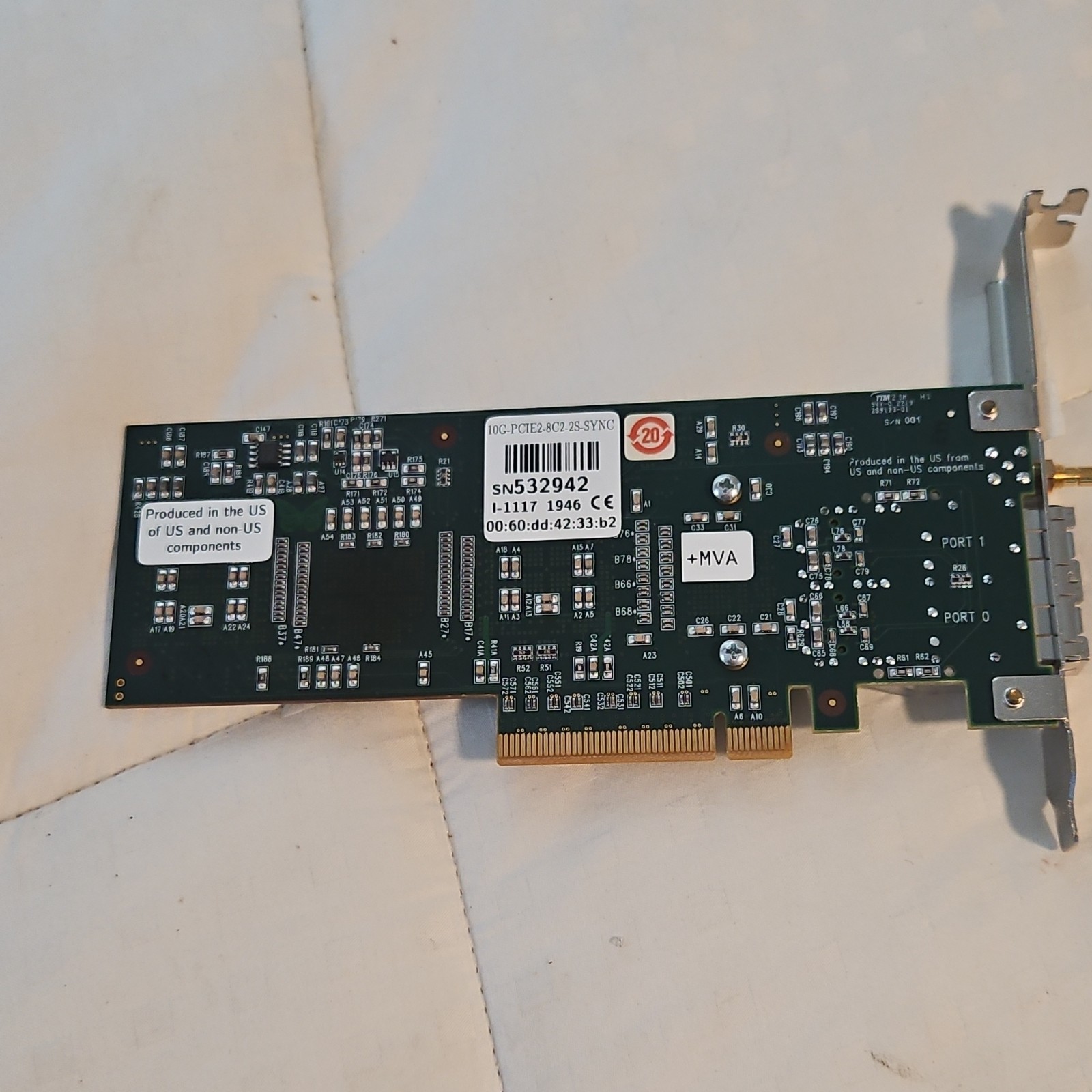 Myricom 10G-PCIE2-8C2-2S-SYNC PCIe 2-Port SFP+ Network Card