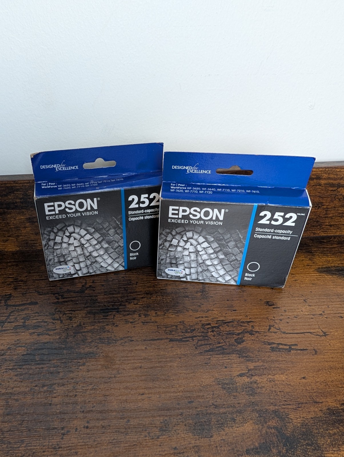 EPSON T252 DURABrite Ink Standard Capacity Black Cartridge T252120-S (2pk)