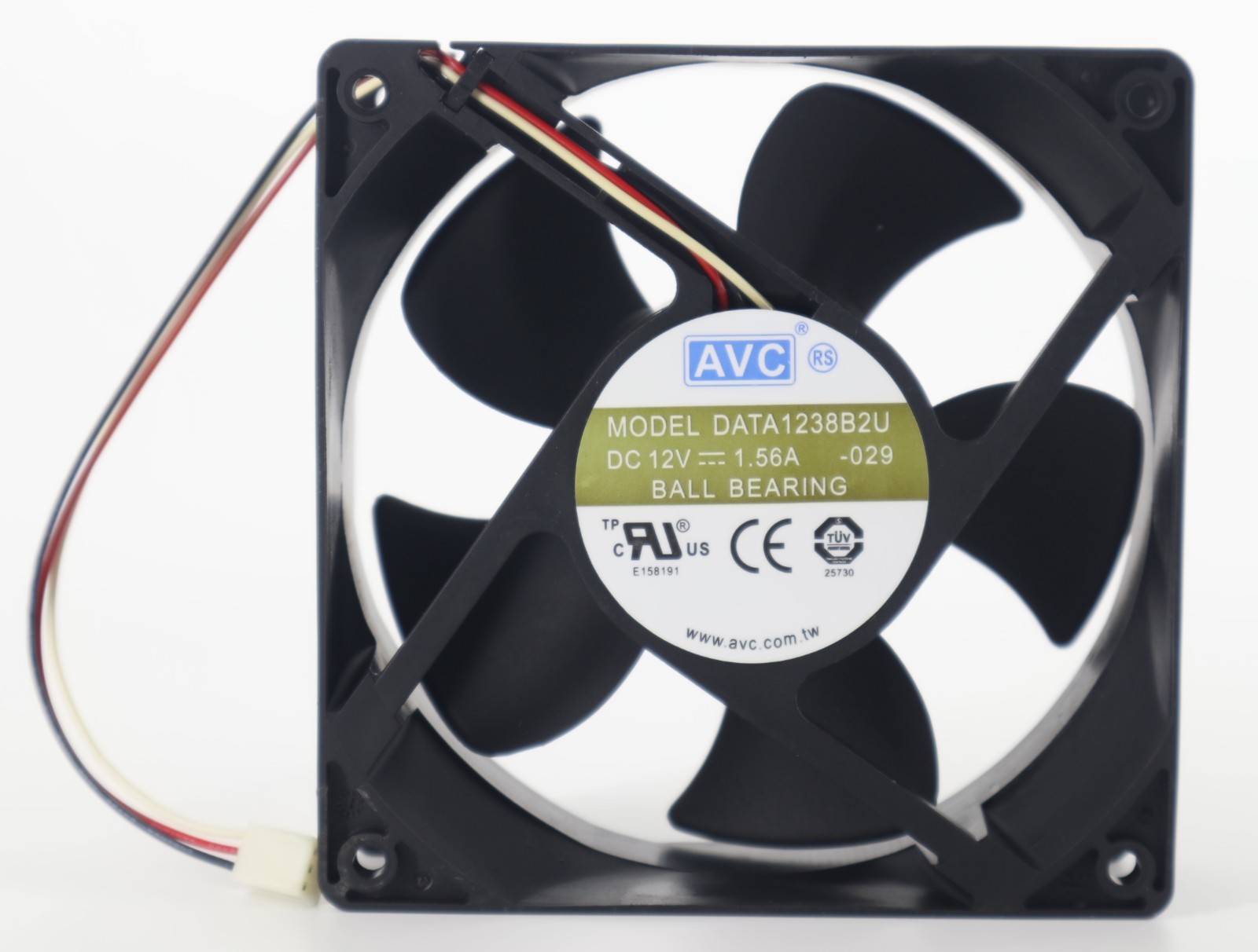 1 PCS AVC Fan DATA1238B2U DC 12V 1.65A 12038 12CM 3 PIN cooling fan