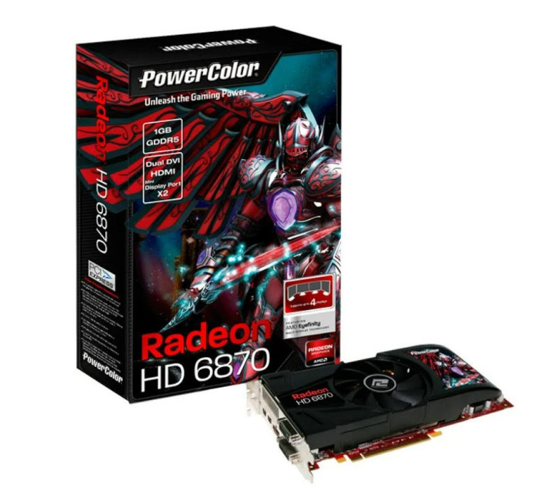 POWERCOLOR ATI Radeon HD 6870 1 GB DDR5 2 DVI/1 HDMI/2 Mini DisplayPort