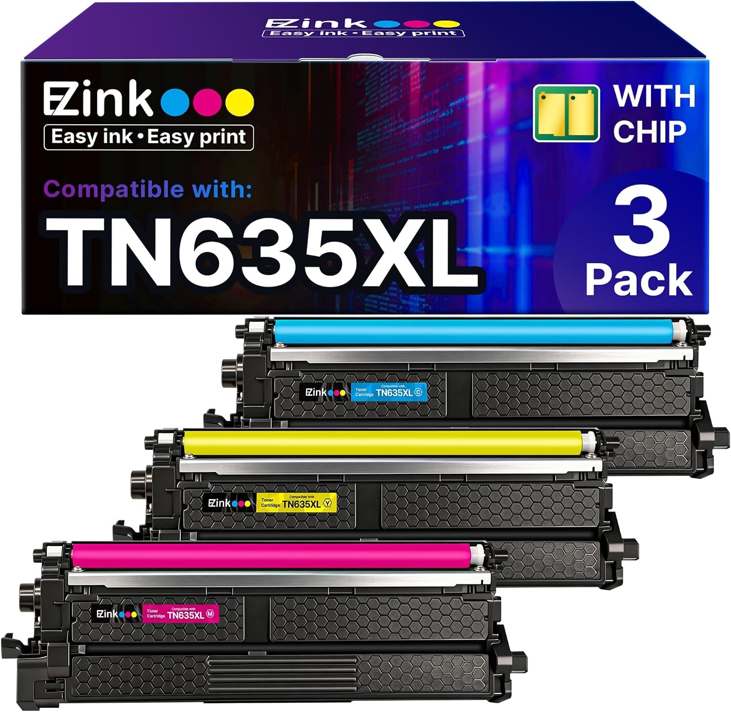 TN635XL Toner Cartridge for Brother MFC-L8930CDW & HL-L8430CDW Series Printers