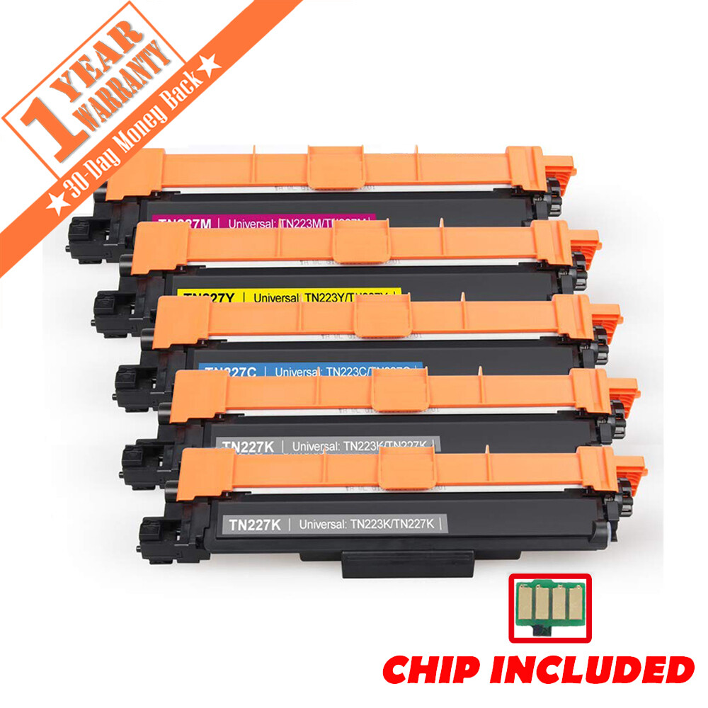5PK For Brother TN-223 TN-227 Compatible Toner Cartridge MFC-L3770CDW HL-L3270CD