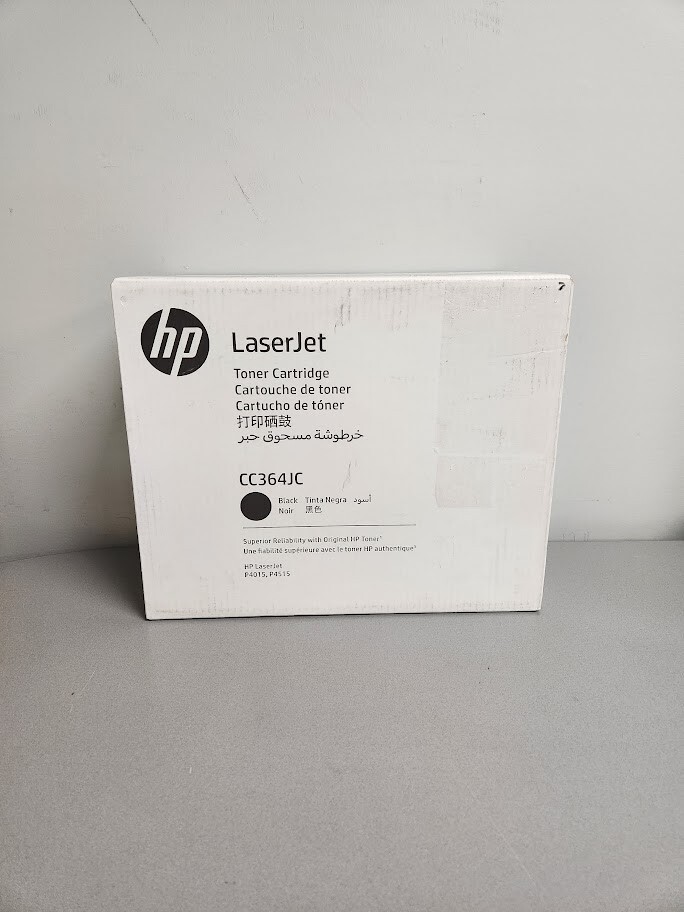 HP CC364JC  64X Black Toner Cartridge For LaserJet P4015, P4515 30,000 Yield NEW
