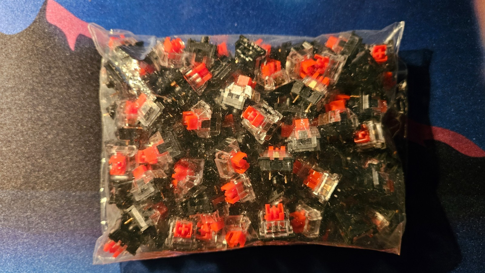 104x Outemu (Redragon) red linear switches 3 pin for mechanical keyboards