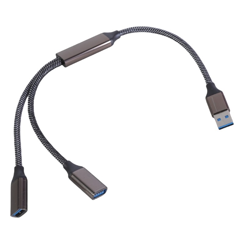 Fast Speed USB3.0 Y Splitter Hub Cable for Efficient Charging and Data Transfer