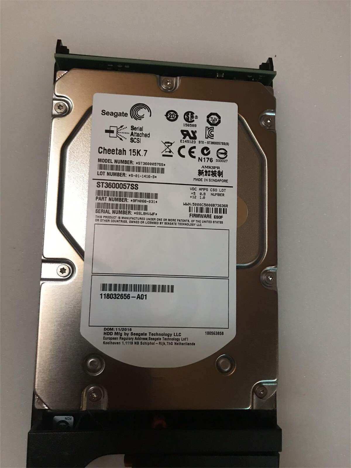 EMC V6-PS15-600U 600 005049039 005049906 600G 15K SAS VNXE3200 Storage Hard Disk