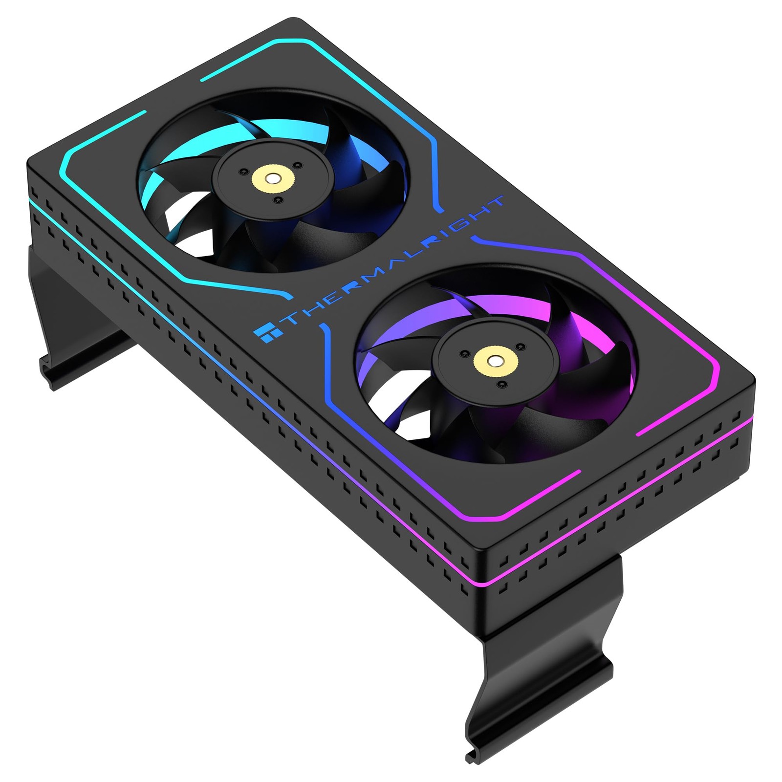 MC2 ARGB RAM Cooler Dual PWM Fans 3200RPM ClipOn Memory Cooler DDR/DDR2/DDR3