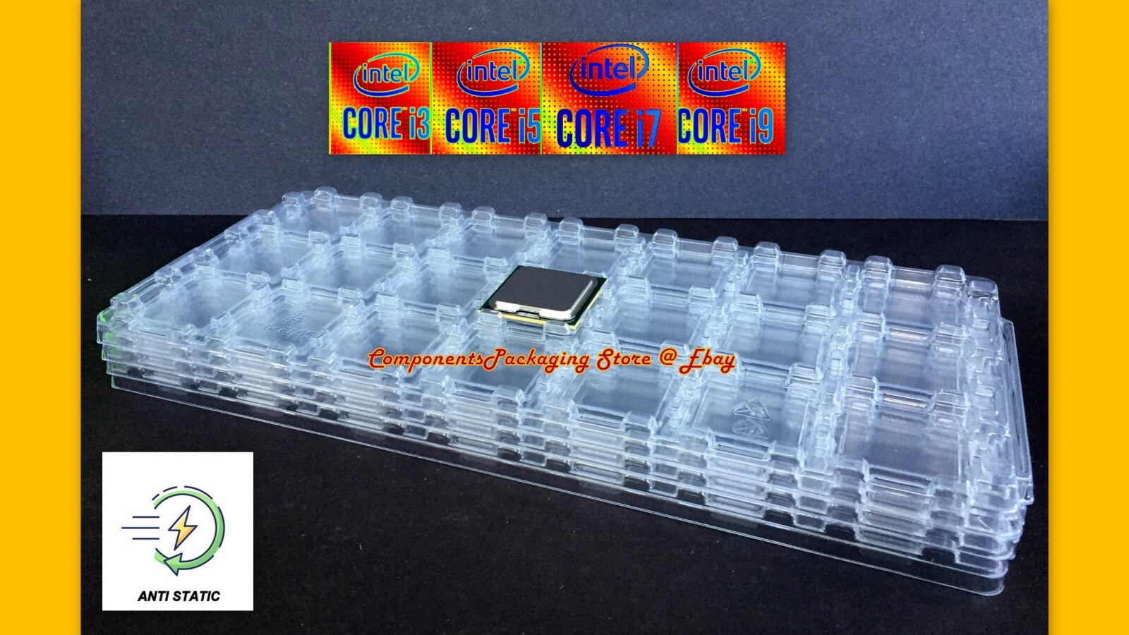 CPU Tray for Intel Core i5-8400 i3-8300 i3-8100 LGA1151 - Lot of 2 5 12 18 30