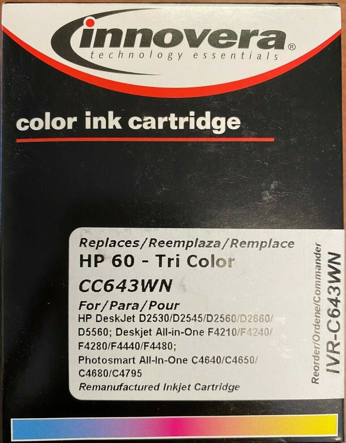 FAST SHIPPING Innovera Re manufactured 60 Ink, Tri Color