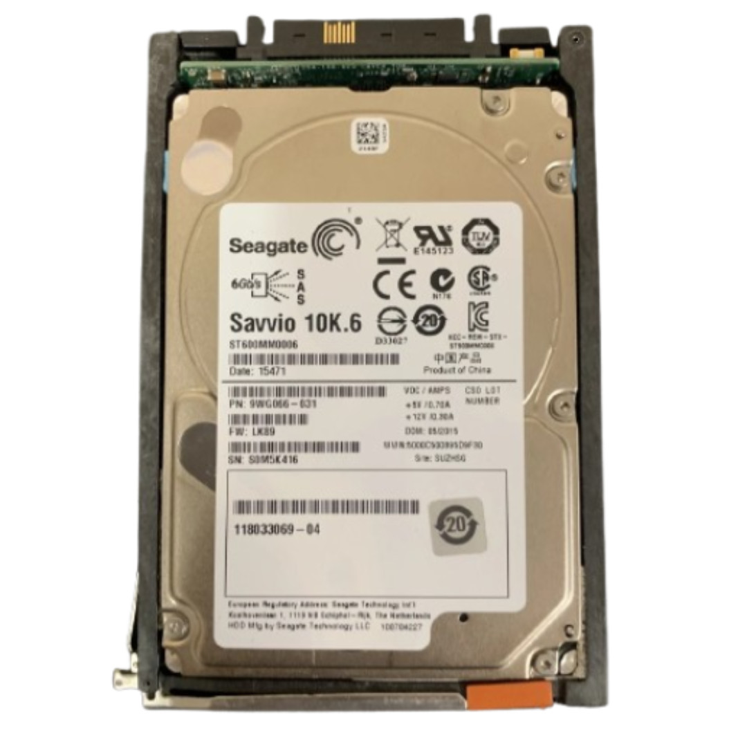 Seagate ST600MM0006 EMC 600GB 10K SAS 6Gb/s 2.5" SFF Enterprise HDD 118033069-04
