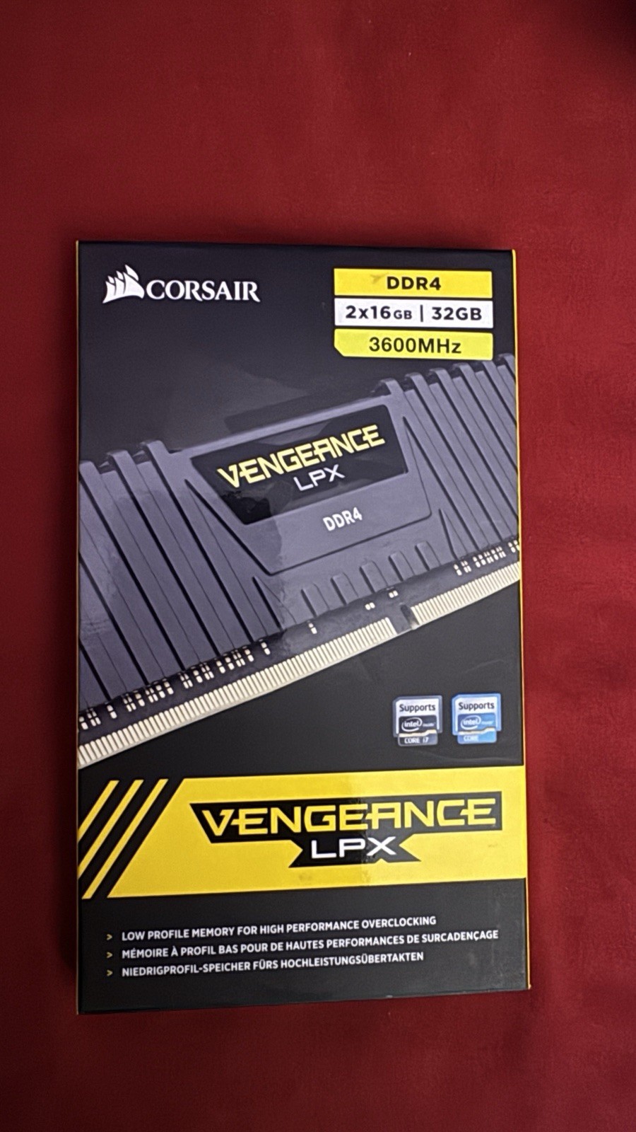 Corsair Vengeance LPX 32GB (2x16GB) DDR4 3600MHz 288-Pin DIMM RAM