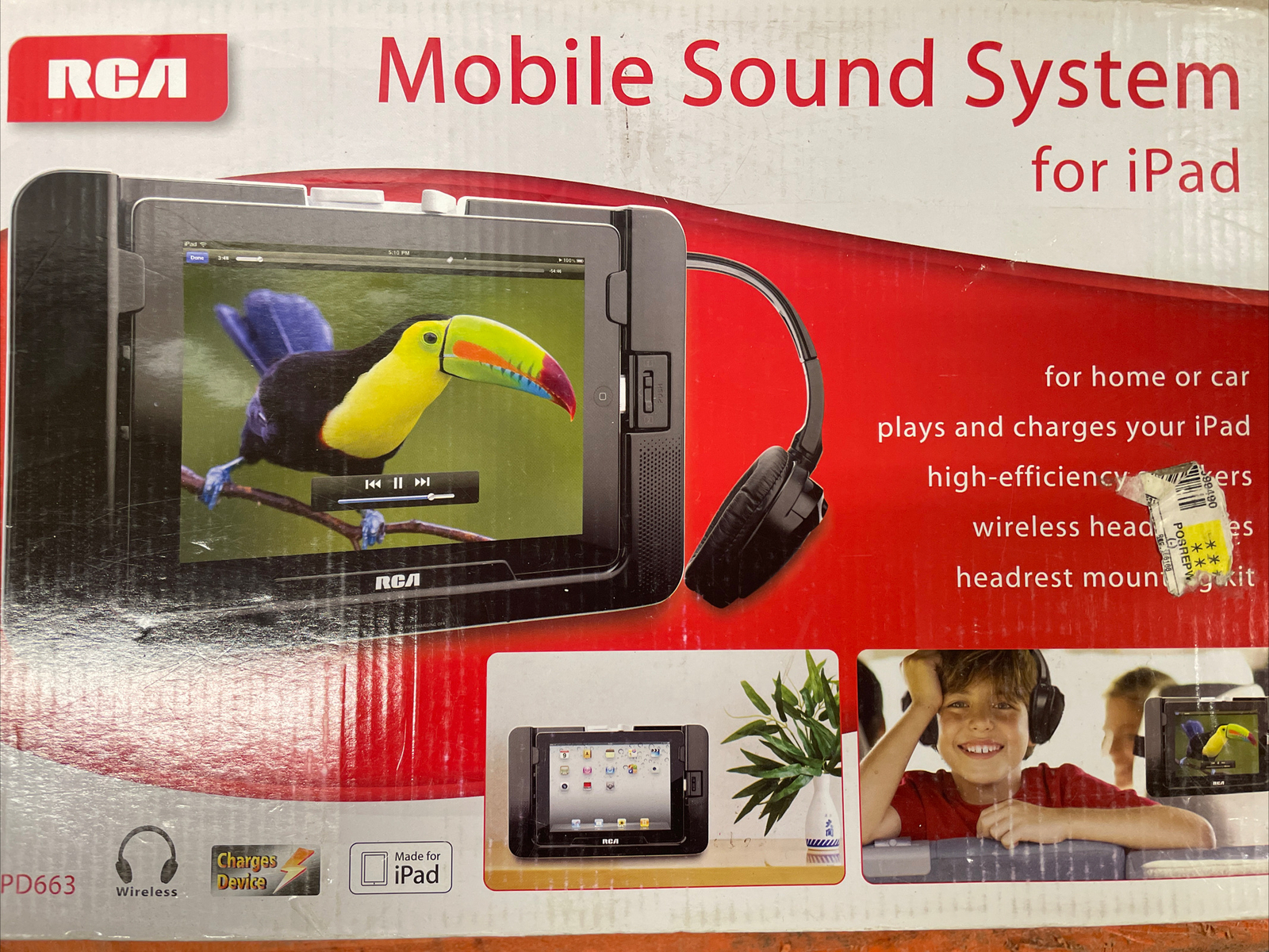 RCA RPD663  Wireless Mobile Sound System For iPad 