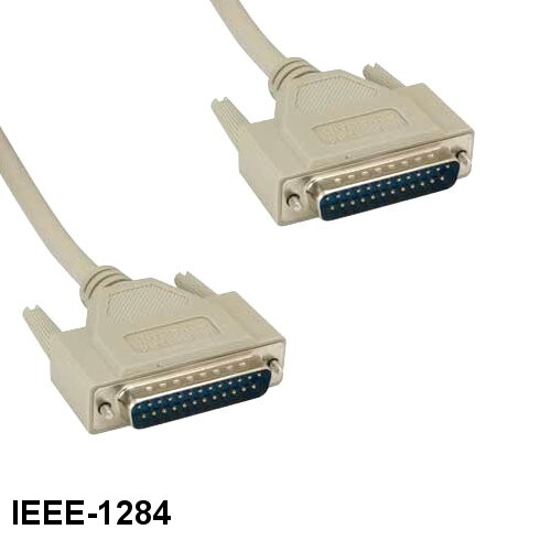 [Lot10] 15Ft IEEE-1284 DB25 25 Pin Cable Male 28AWG Parallel Printer Bi-Directio