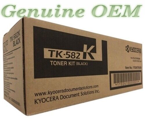 1T02KT0US0/TK582K,TK-582K Original OEM Kyocera Toner, Black Genuine Sealed