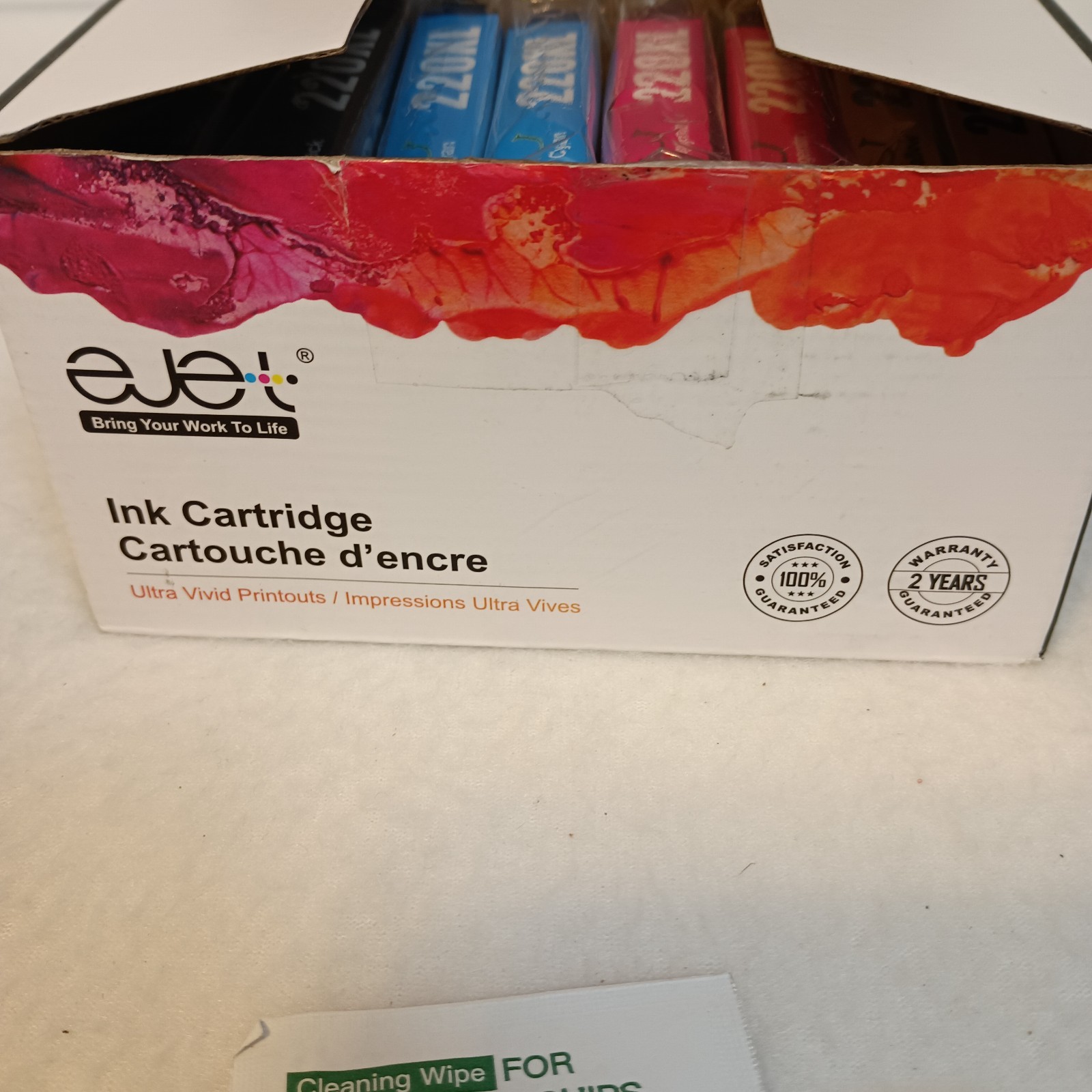 EJET 220XL Ink Cartridges 8 Pack Compatible for Epson High Yield