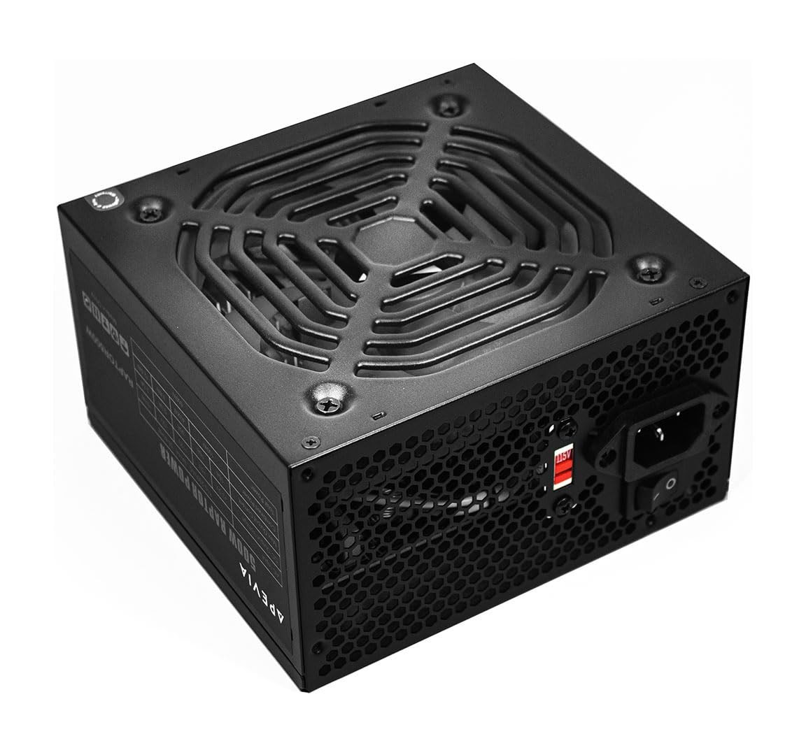 Apevia RAPTOR500W Raptor 500W ATX Power Supply, 120MM Fan, All Protections