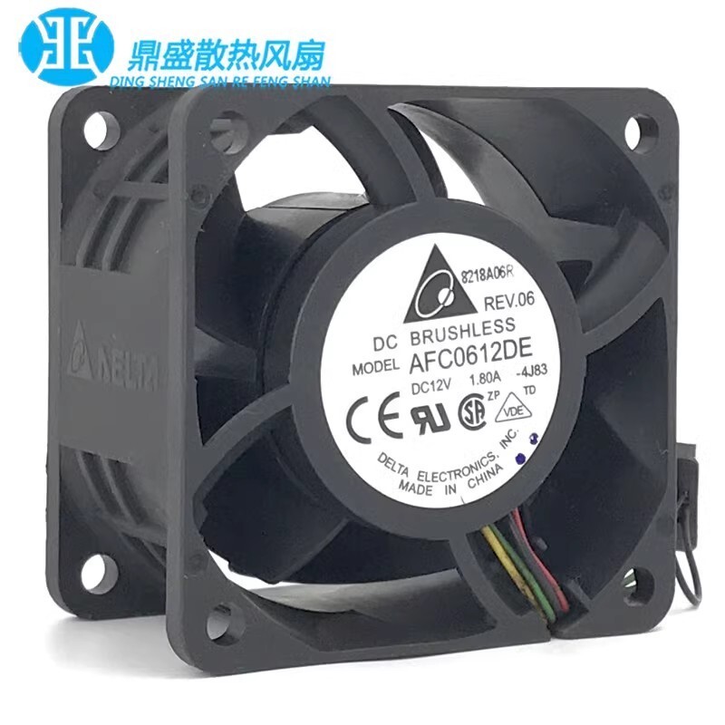 Delta AFC0612DE 6038 DC12V 1.80A 6CM 4-Wire Cooling Fan