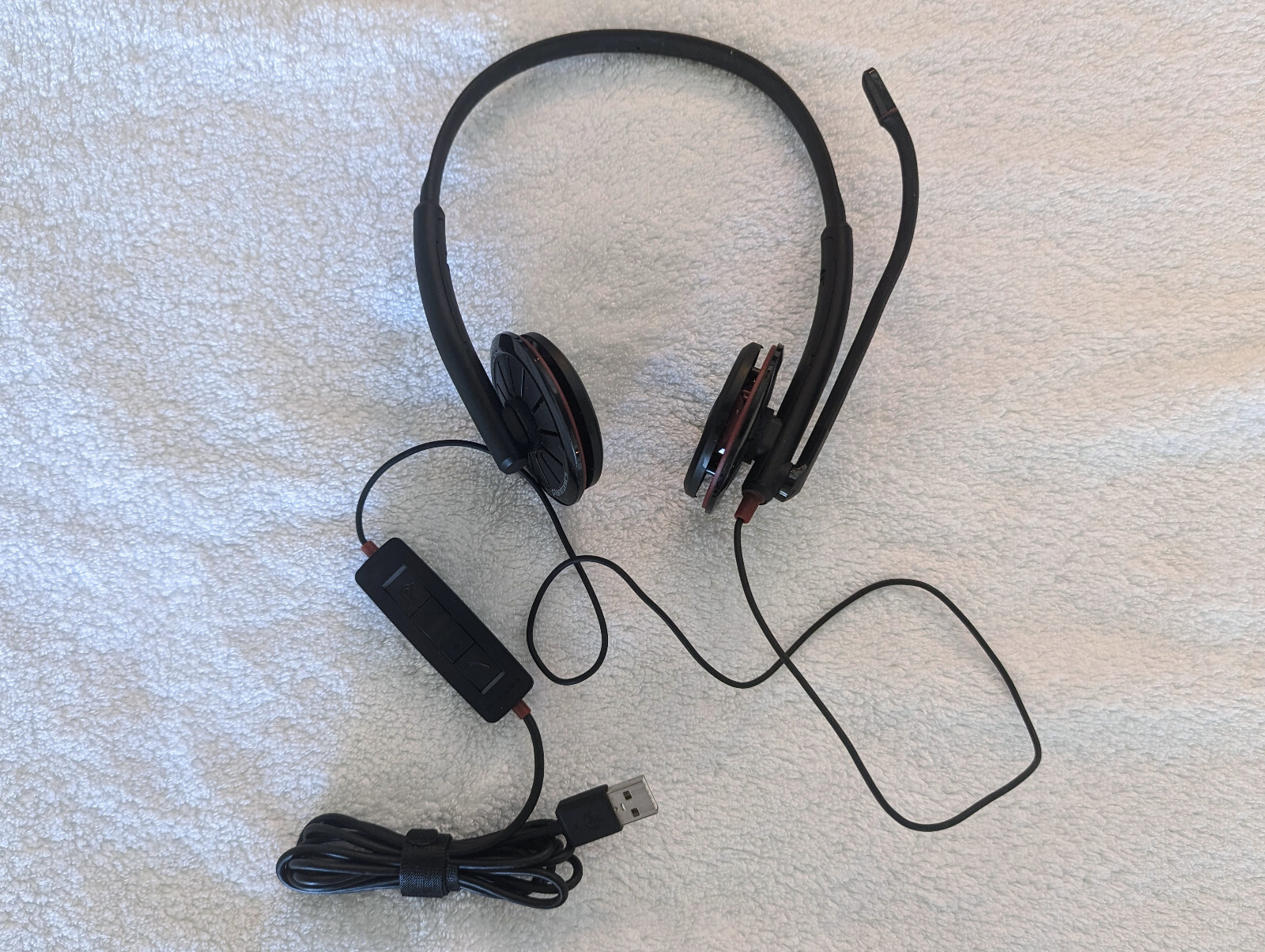 Plantronics Blackwire C320-M USB Headset Microsoft Lync (no Ear Cushions)