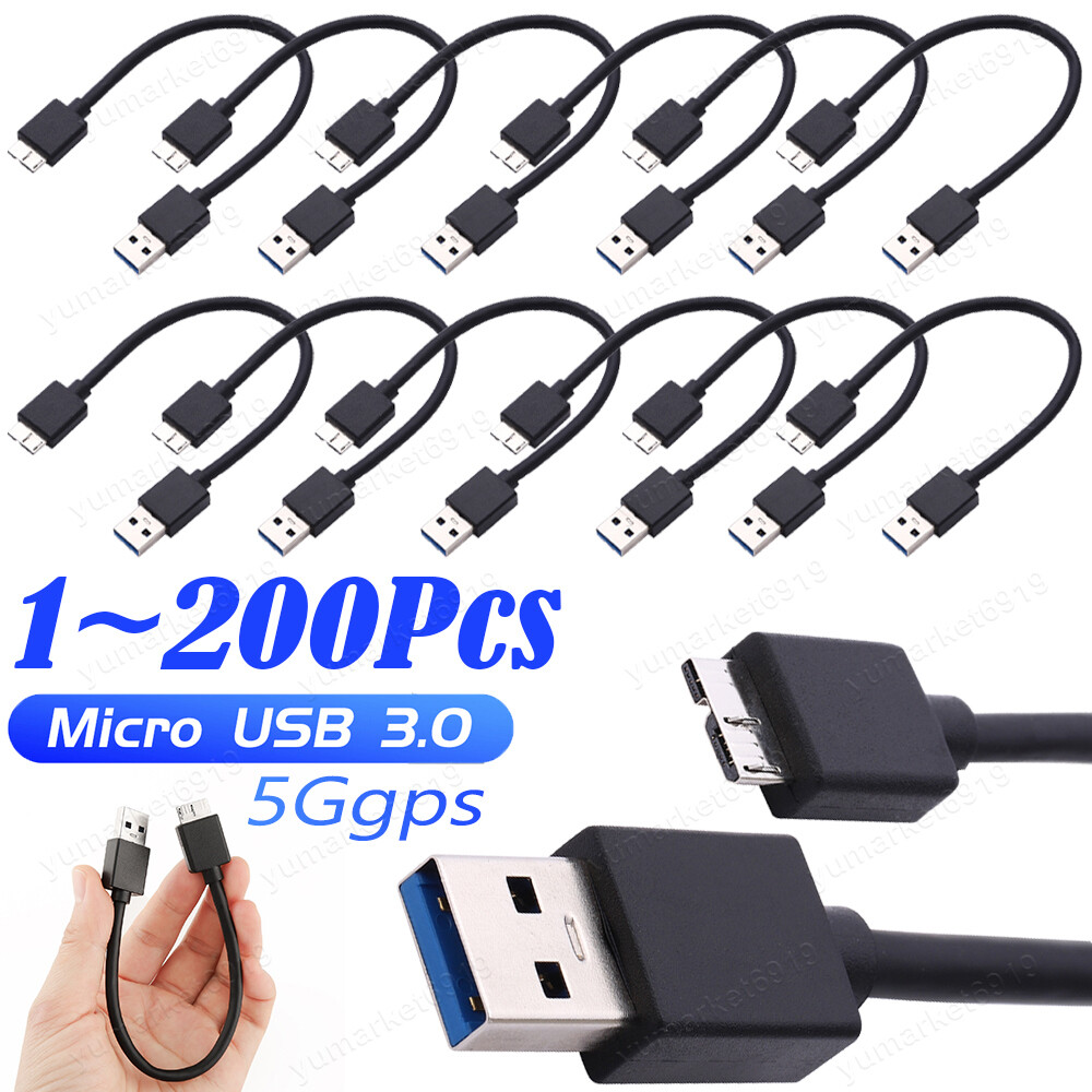 5Gpbs Speed Micro Usb 3.0 To Micro B Male Cable for SEAGATE Hard Drive Disk Lot