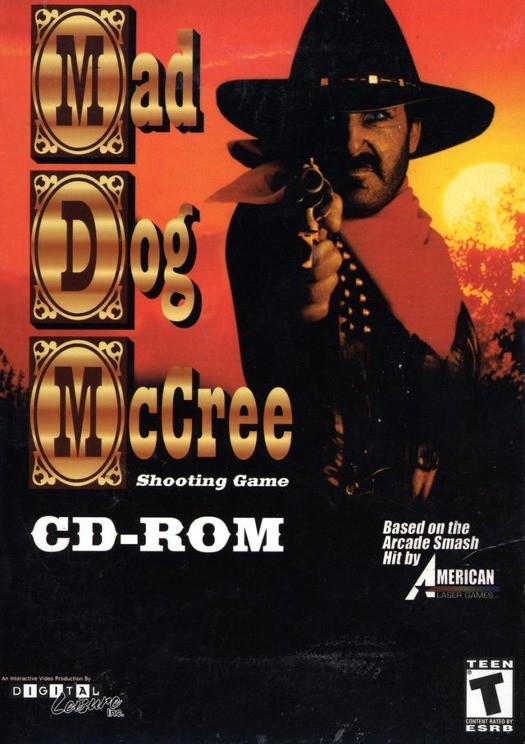 Mad Dog McCree 1 PC CD coin-op old west cowboy gang shootout pistol gun game DOS