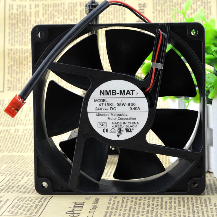 2pcs NMB-MAT 4715KL-05W-B30 12038 DC 24V 0.4A 2pin inverter axial cooling fan