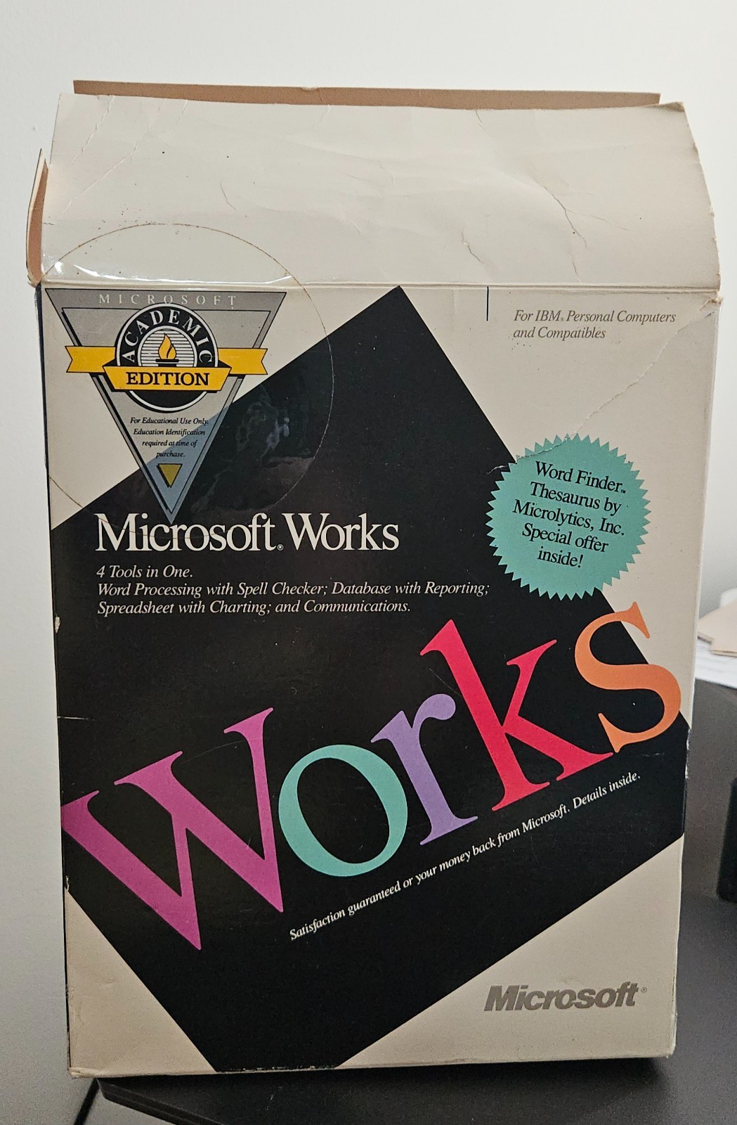 Microsoft Works Academic 1.05 5 1/4” Floppy Disks