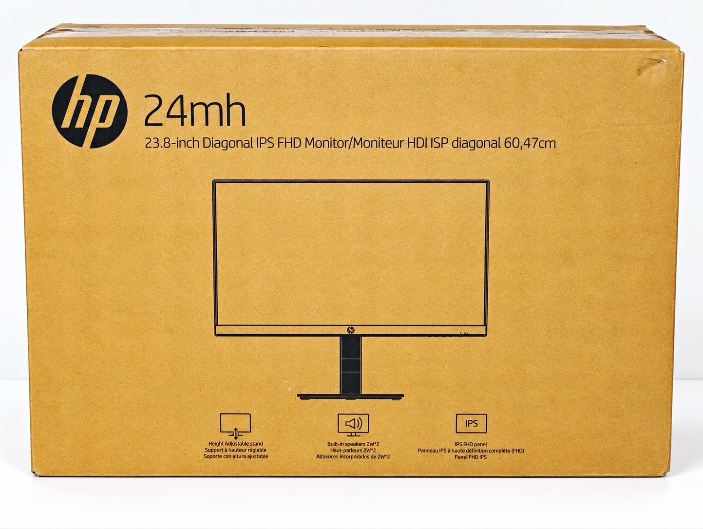 HP 24mh 23.8" IPS FHD 1920x1080 Monitor HDMI Height Adjust Stand Speakers